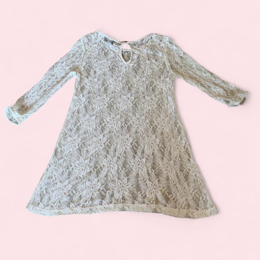 Forever 21 white lace long